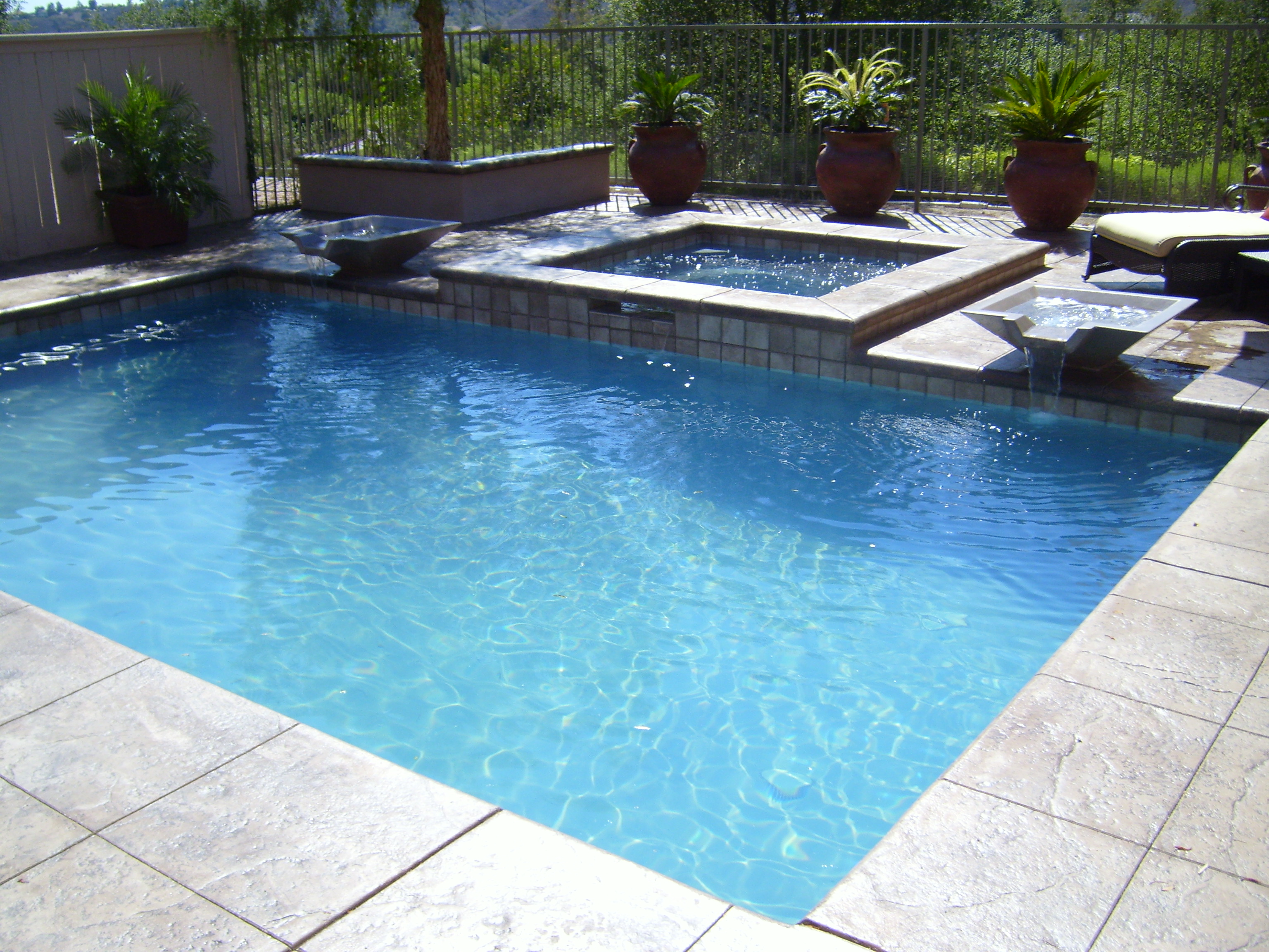 Inground Swimming Pool Spa Design